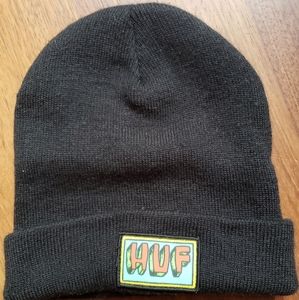 Huf black script beanie